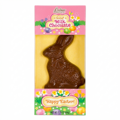 Palmer Solid Milk Chocolate Flavored Sitting Rabbit 2.25 oz. - All
