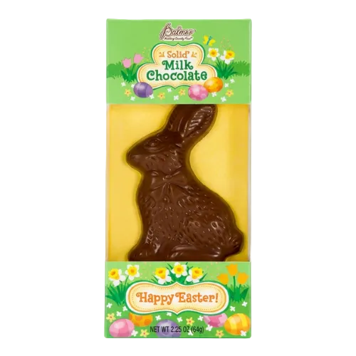 parmalat　うさぎ Palmer Solid Milk Chocolate Flavored Sitting Rabbit 2.25 oz. - All