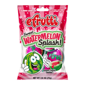 efrutti Sweet Watermelon Splash 2.6 oz. Bag - Visit www.allcitycandy.com for great candy and delicious treats! 