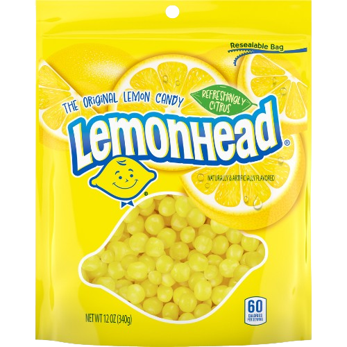 Lemonhead Unwrapped 12 oz. Bag - For fresh candy and great service visit www.allcitycandy.com