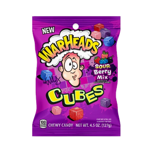 Warheads Sour Berry Mix Cubes 4.5 oz. Bag - Visit www.allcitycandy.com for great candy and delicious treats.