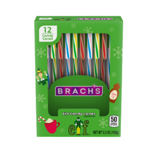 Brach's Holiday Elf Candy Canes 12 Count Box 5.3 oz. www.allcitycandy.com for fresh and delicious sweet candy treats