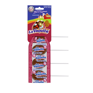 La Vaquita Milk Caramel Lollipop 9 piece Strip
