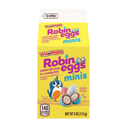 Whoppers Mini Robin Eggs Malted Milk Eggs - 4-oz. Carton - All