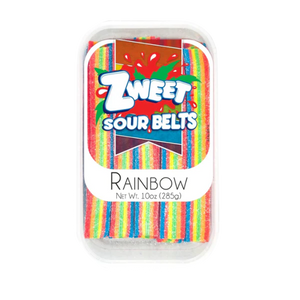 All City Candy Zweet Sour Belts 10 oz. Tub Rainbow Sour Galil Foods For fresh candy and great service, visit www.allcitycandy.com