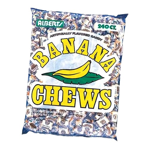  Albert's Fruit Chews - Banana Flavor 1.53 Pounds (240 Candies)  : Taffy Candy : Grocery & Gourmet Food