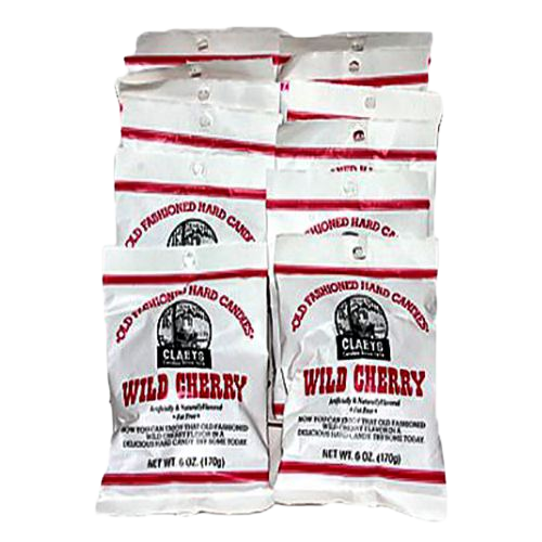 All City Candy Claeys Wild Cherry Old Fashioned Hard Candies - 6-oz. Bag Hard Claeys Candies 1 Bag For fresh candy and great service, visit www.allcitycandy.com