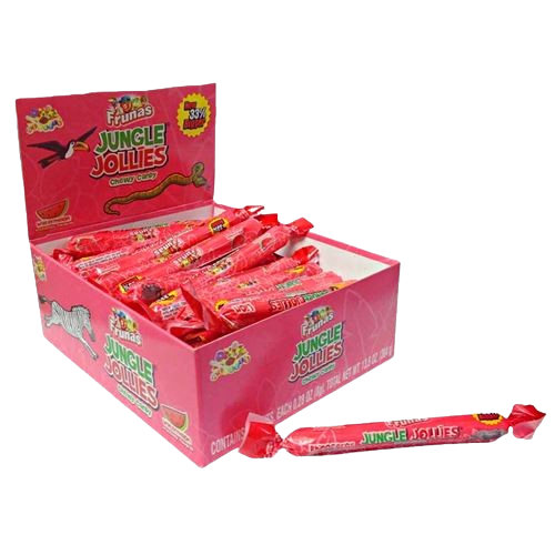 All City Candy Jungle Jollies Watermelon Chewy Candy - 48 Piece Box Chewy Albert's Candy For fresh candy and great service, visit www.allcitycandy.com