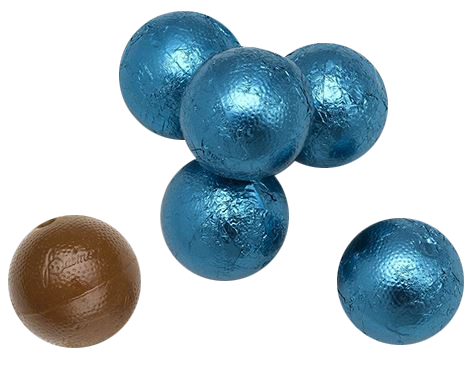 Palmer Double Chocolate Balls Caribbean Blue - 3 lb. Bag - For fresh candy and great service, visit www.allcitycandy.com