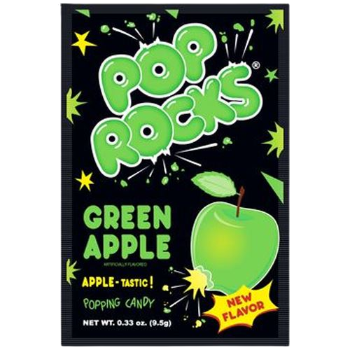 All City Candy Pop Rocks Green Apple Popping Candy - .33-oz. Package Pop Rocks (Zeta Espacial SA) 1 Package For fresh candy and great service, visit www.allcitycandy.com