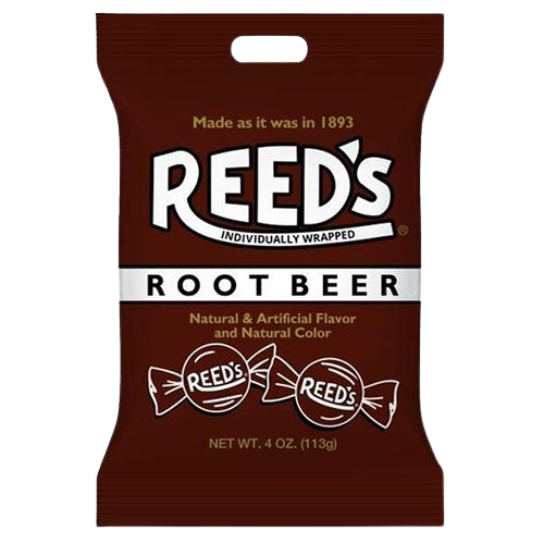 All City Candy Reed's Root Beer Hard Candy - 4-oz. Bag Hard Iconic Candy For fresh candy and great service, visit www.allcitycandy.com