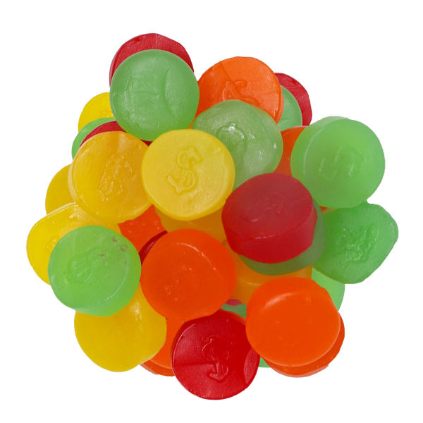 juju_usa Zachary Assorted Fruit JuJu Coins Chewy Candy - Bulk Bags