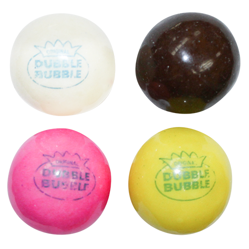 Dubble Bubble Banana Split Gumballs 3 lb. Bulk Bag - All City Candy
