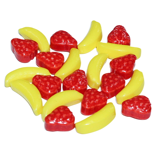 Strawberry Banana Dextrose Pressed Candy 3 lb. Bulk Bag - All City