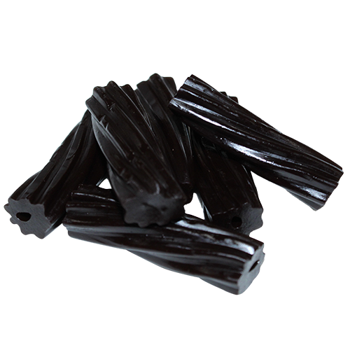 All City Candy Black Licorice Twist Pieces 2 lb. Bulk Bag - For fresh candy and great service, visit www.allcitycandy.com