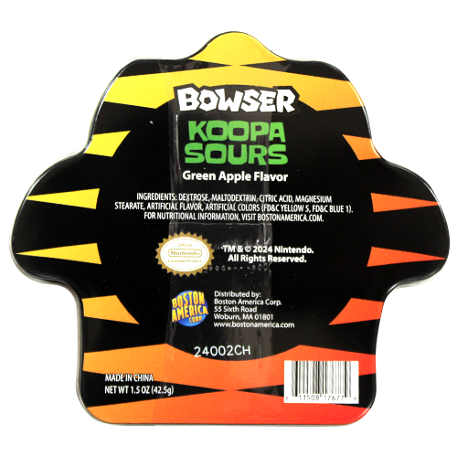 Nintendo Bowser Koopa Green Apple Sours 1.5 oz. Tin - All City Candy