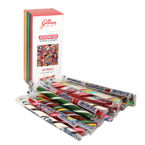 For fresh candy and great service, visit www.allcitycandy.com - Gilliam Assorted Stick Candy 24 Stick 12 oz. Box