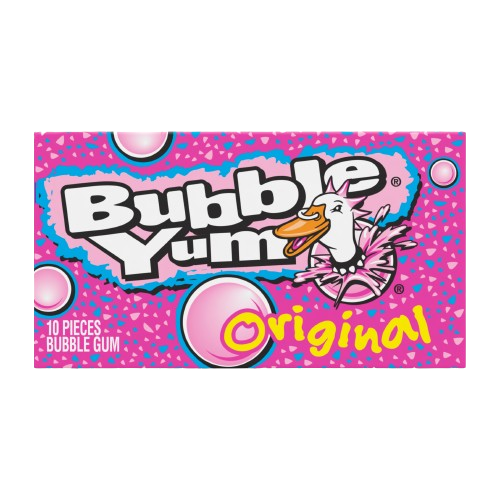 Bubble Yum Original Gum 10 piece Pack - For fresh candy and great service, visit www.allcitycandy.com