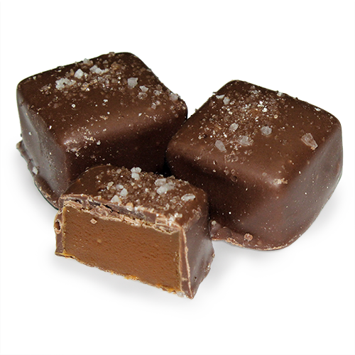 Waggoner Wrapped Milk Chocolate Caramel Sea Salt 1 lb. Box