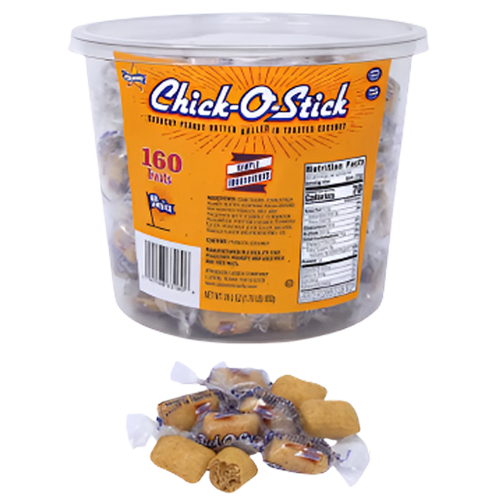 Chick-O-Stick Bites – 160 Count Tub, Peanut & Coconut Candy