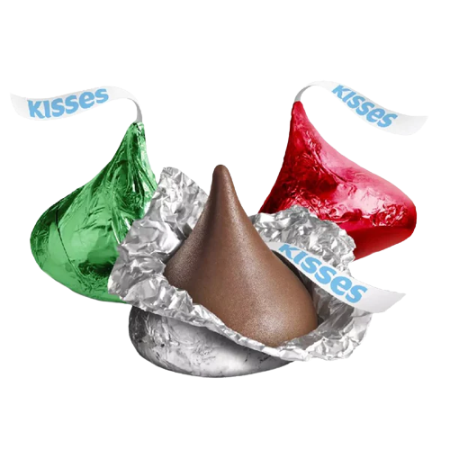 thumbnail image 2 of Hershey's Kisses Milk Chocolate, Silver Foil - 4 Pound Bulk Bag, Fresh Holiday Candy 2 of 5