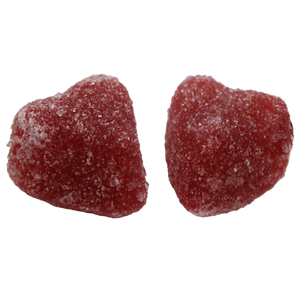 For fresh candy and great service, visit www.allcitycandy.com - Sanded Cinnamon Jelly Hearts - Bulk Bags