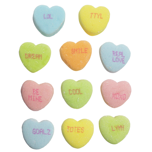 Sweet tart hearts sayings deals