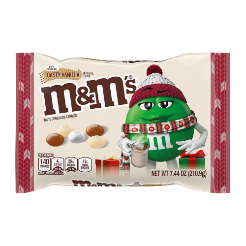 M&M's Milk Chocolate Candy - White: 5LB Bag