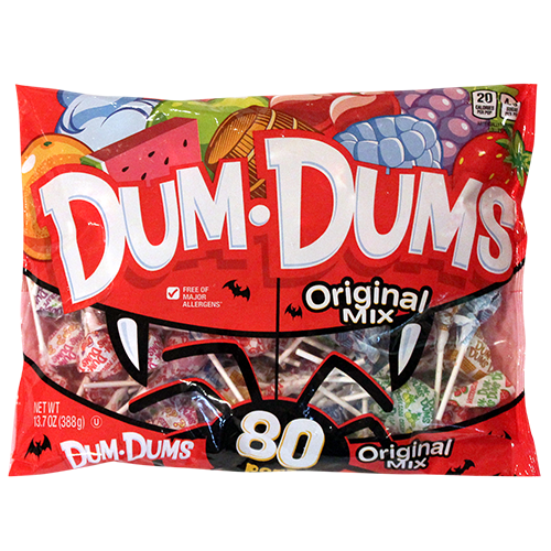 Dum Dum Halloween Original Mix 80 Count 13.7 Oz. Bag - All City Candy