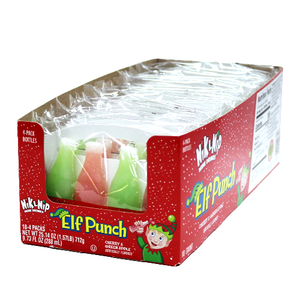 For fresh candy and great service, visit www.allcitycandy.com - Nik L Nip Elf Punch 4 pack Wax Bottles 1.39 oz.