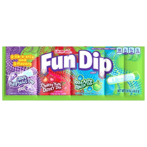 All City Candy Lik-m-aid Fun Dip Candy - 1.4-oz. Pack 1 Pack Powdered Candy Ferrara Candy Company For fresh candy and great service, visit www.allcitycandy.com
