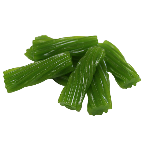 All City Candy Green Apple Licorice Twist Pieces 2 lb. Bulk Bag - For fresh candy and great service, visit www.allcitycandy.com