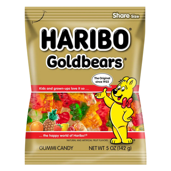 Haribo Gold-Bears Gummi Candy Peg Bags - All City Candy Haribo Gold-Bears Gummi Candy Peg Bags - All City Candy