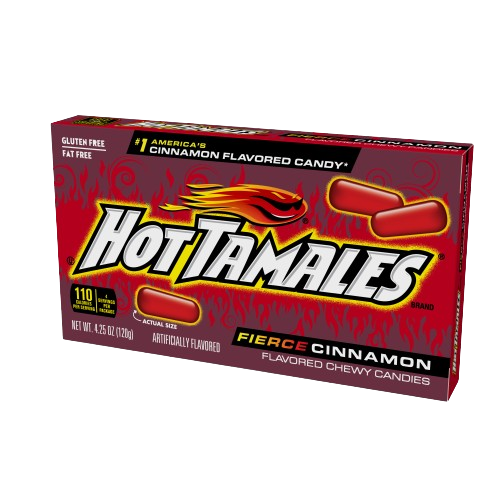 Hot Tamales Fierce Cinnamon 4 25 Oz Theater Box All City Candy