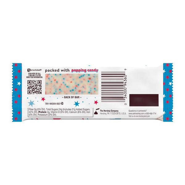 Hershey's White Cream With Sprinkles And Popping Candy Bar - 42g - Best  Before 1st February 2024