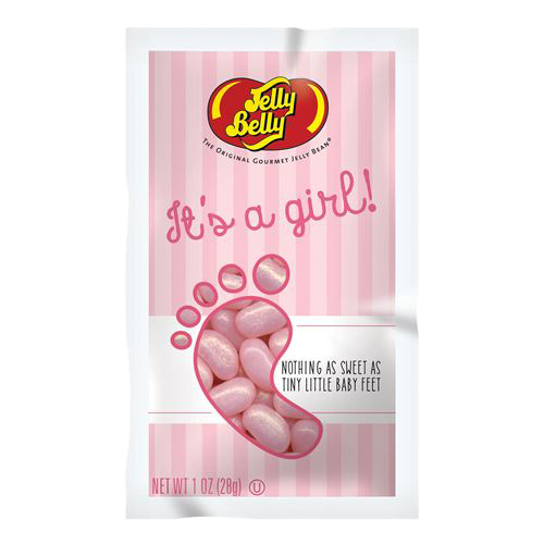 Jelly Belly It's A Girl Jelly Beans - 1-oz. Bag - For fresh candy and great service, visit www.allcitycandy.com