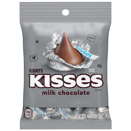Hershey's Milk Chocolate Kisses 4.84 oz. Bag - All City Candy