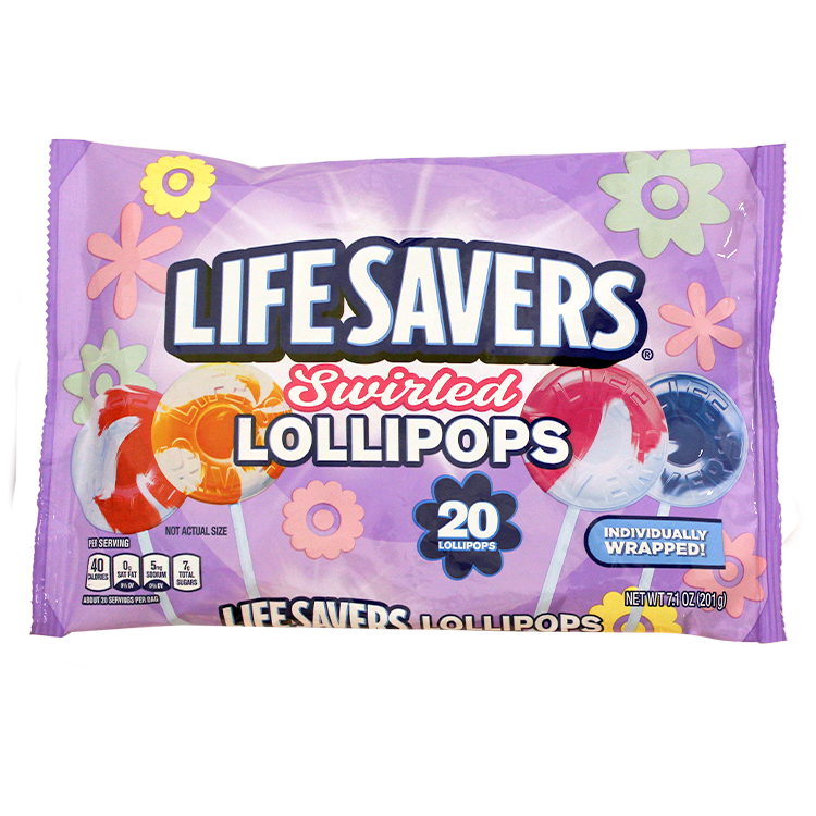 For fresh candy and great service, visit www.allcitycandy.com - LifeSavers Swirled Lollipops 20 count 7.1 oz. Bag
