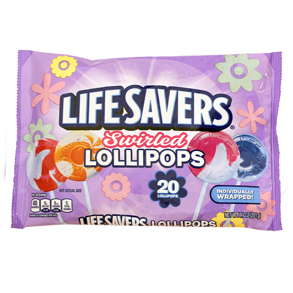 LifeSavers Swirled Lollipops 20 count 7.1 oz. Bag - All City Candy