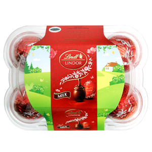 For fresh candy and great service, visit www.allcitycandy.com - Lindt Milk Chocolate Truffle Eggs 6 count Carton 5.9 oz