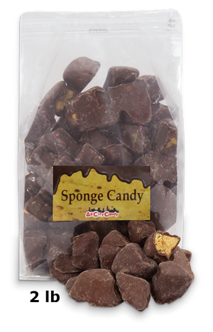Milk Chocolate Sponge Candy Bulk Bags - For fresh candy and great service, visit www.allcitycandy.com