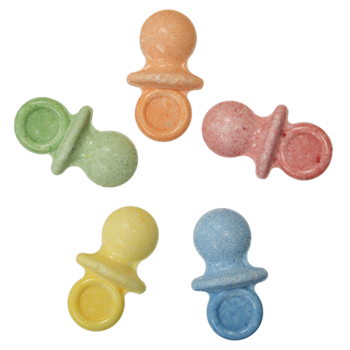 Oh Baby Pacifier Shaped Pressed Candy 3 LB Bulk Bag