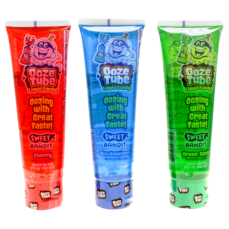 All City Candy Ooze Tube Candy Gel - 4-oz. Tube Novelty Kidsmania Case of 12 For fresh candy and great service, visit www.allcitycandy.com