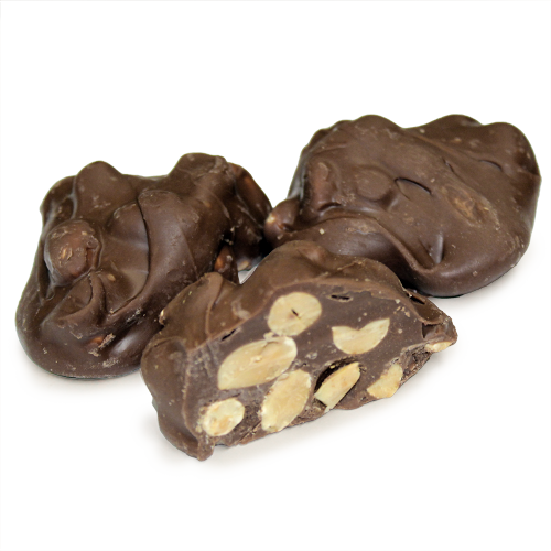 Waggoner Wrapped Milk Chocolate Peanut Cluster 1 lb. Box - For fresh candy and great service, visit www.allcitycandy.com