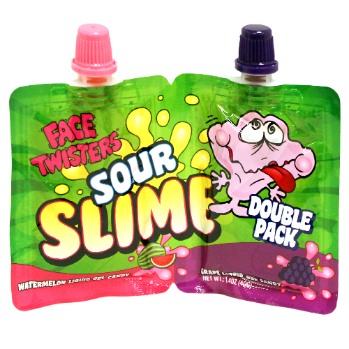 Face Twister Sour Slime Double Pack Series 2 Assorted 1.4 oz. - All City  Candy