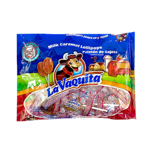 La Vaquita Milk Caramel Lollipop 10.37 oz. Bag
