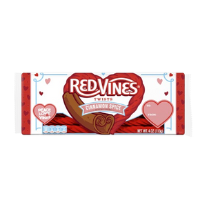 Red Vines Valentines Cinnamon Spice Twists 4 oz. Tray - For fresh candy and great service, visit www.allcitycandy.com