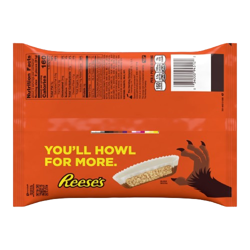 Reese's Werewolf Tracks Peanut Butter Cups Snack Size 9.35 oz. Bag Reese's Werewolf Tracks Peanut Butter Cups Snack Size 9.35 oz. Bag