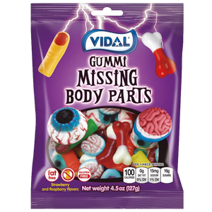 All City Candy Missing Body Parts Gummi Candy - 4.5-oz. Bag Halloween Vidal Candies For fresh candy and great service, visit www.allcitycandy.com