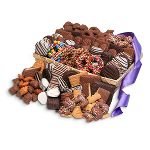For fresh candy and great service, visit www.allcitycandy.com - Snack Basket Gourmet Chocolate Covered Treat Gift Basket